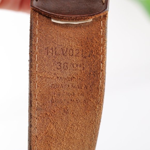 Levi's Belt Medium Brown Genuine Leather Prong Buckle Men 38 Work Casual - Picture 6 of 11